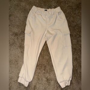 Express Cream Joggers